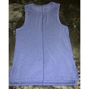 Medium Nike Yoga Mens Dri FIT Training Tank Top BV4036 431 Lapis/Aluminium/Black